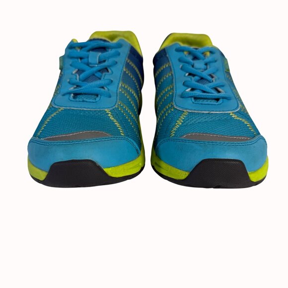 Vionic Womens Alliance Sneakers Size 8 Blue Neon Yellow Athletic Shoes Everyday - Picture 9 of 14